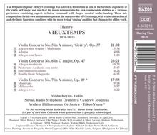 Henri Vieuxtemps (1820-1881): Violinkonzerte Nr.5-7, CD