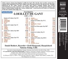 Jean Baptiste Loeillet de Gant (1688-1717): Blockflötensonaten, CD