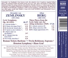 Alexander von Zemlinsky (1871-1942): Lyrische Symphonie in 7 Gesängen op.18, CD