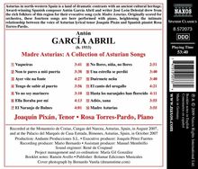 Anton Garcia Abril (1933-2021): Madre Asturias (A Collection of Asturian Songs), CD