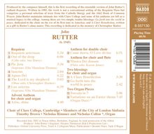 John Rutter (geb. 1945): Requiem (Ensemble-Version), CD