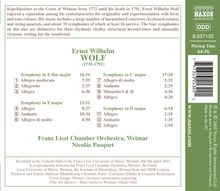 Ernst Wilhelm Wolf (1735-1792): Symphonien in C,D,Es,F, CD