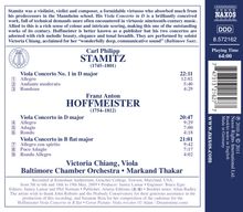 Franz Anton Hoffmeister (1754-1812): Violakonzerte in D &amp; B, CD