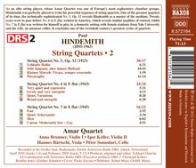 Paul Hindemith (1895-1963): Streichquartette Vol.2, CD