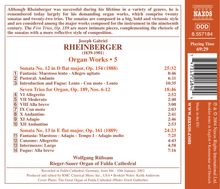 Josef Rheinberger (1839-1901): Sämtliche Orgelwerke Vol.5, CD