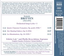 Benjamin Britten (1913-1976): Orchesterlieder-Zyklen Vol.1, CD