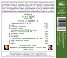 Bohuslav Martinu (1890-1959): Klavierkonzerte Nr.3 &amp; 5, CD