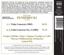 Krzysztof Penderecki (1933-2020): Violakonzert, CD