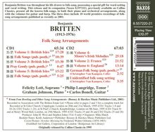 Benjamin Britten (1913-1976): Folk Song Arrangements, 2 CDs