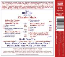 Kurt Roger (1895-1966): Klarinettenquintett op.116, CD