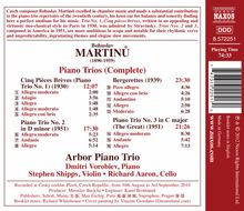 Bohuslav Martinu (1890-1959): Klaviertrios Nr.1-3, CD