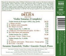 Frederick Delius (1862-1934): Violinsonaten Nr.1-3, CD