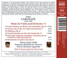 Pablo de Sarasate (1844-1908): Musik für Violine &amp; Orchester Vol.3, CD