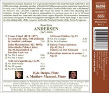 Joachim Andersen (1847-1909): Musik für Flöte &amp; Klavier - Etüden &amp; Salonmusik, CD