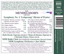 Felix Mendelssohn Bartholdy (1809-1847): Symphonie Nr.2 "Lobgesang", CD