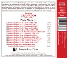 Enrique Granados (1867-1916): Klavierwerke Vol.1, CD