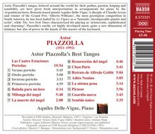 Astor Piazzolla (1921-1992): Astor Piazzolla's Best Tangos, CD