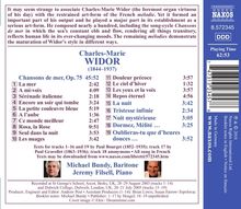 Charles-Marie Widor (1844-1937): Chansons de Mer op.75, CD