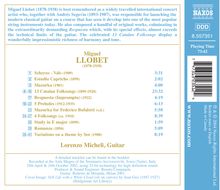 Miguel Llobet (1878-1938): Gitarrenwerke, CD