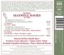 Peter Maxwell Davies (1934-2016): Strathclyde Concertos Nr.7 &amp; 8, CD