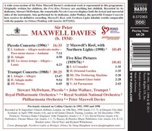 Peter Maxwell Davies (1934-2016): Trompetenkonzert, CD