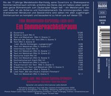 Felix Mendelssohn Bartholdy (1809-1847): Ein Sommernachtstraum, CD