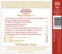 Ferruccio Busoni (1866-1924): Klavierwerke Vol.7, CD