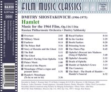 Dmitri Schostakowitsch (1906-1975): Filmmusik: Hamlet op.116 (Filmmusik), CD