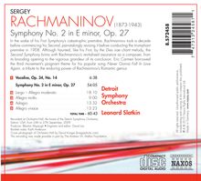 Sergej Rachmaninoff (1873-1943): Symphonie Nr.2, CD