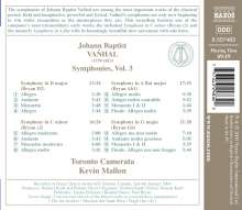 Johann Baptist (Jan Krtitel) Vanhal (1739-1813): Symphonien Vol.3, CD