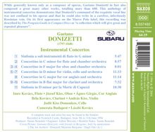 Gaetano Donizetti (1797-1848): Instrumentalkonzerte, CD