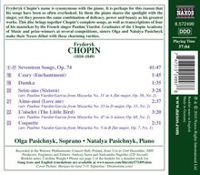 Frederic Chopin (1810-1849): 17 Lieder op.74, CD