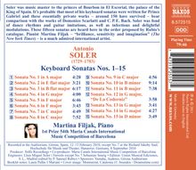 Antonio Soler (1729-1783): Klaviersonaten, CD