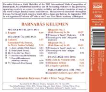 Barnabas Kelemen &amp; Peter Nagy - Ravel / Bartok / Liszt / Sarasate, CD