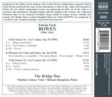 York Bowen (1884-1961): Sonaten für Viola &amp; Klavier Nr.1 &amp; 2, CD