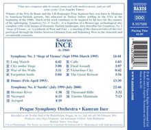 Kamran Ince (geb. 1960): Symphonien Nr.3 &amp; 4, CD