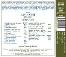 Niccolo Paganini (1782-1840): Sonaten für Gitarre Nr.4,6,14,30, CD