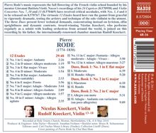 Pierre Rode (1774-1830): Etüden Nr.1-12 für Violine solo, CD