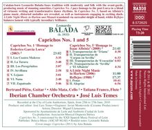 Leonardo Balada (geb. 1933): Caprichos Nr.1 &amp; 5, CD