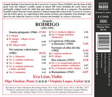 Joaquin Rodrigo (1901-1999): Kammermusik mit Violine, CD