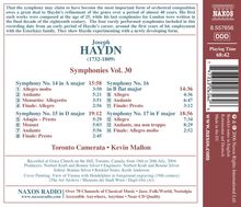 Joseph Haydn (1732-1809): Symphonien Nr.14-17, CD