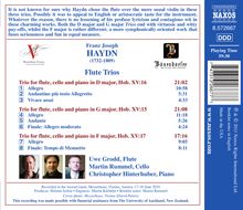 Joseph Haydn (1732-1809): Flötentrios nach den Klaviertrios H15 Nr.15-17, CD