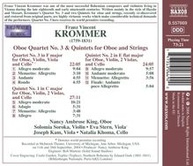 Franz Krommer (1759-1831): Oboenquartett Nr.3, CD