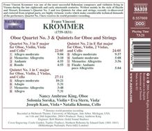 Franz Krommer (1759-1831): Oboenquartett Nr. 3, CD