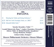 Alla Pavlova (geb. 1952): Sulamith (Ballett-Suite), CD