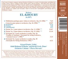 Bechara El-Khoury (geb. 1957): Klavierkonzert op.36, CD