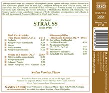 Richard Strauss (1864-1949): Klaviersonate h-moll op.5, CD