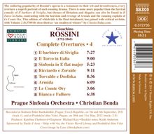 Gioacchino Rossini (1792-1868): Sämtliche Ouvertüren Vol.4, CD