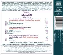 Franco Alfano (1875-1954): Violinsonate D-Dur, CD