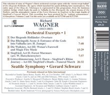 Richard Wagner (1813-1883): Orchestral Excerpts Vol.1, CD